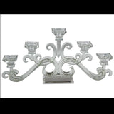 5 ARMS CRYSTAL CANDELABRA by Royal Family - Alternate Angle