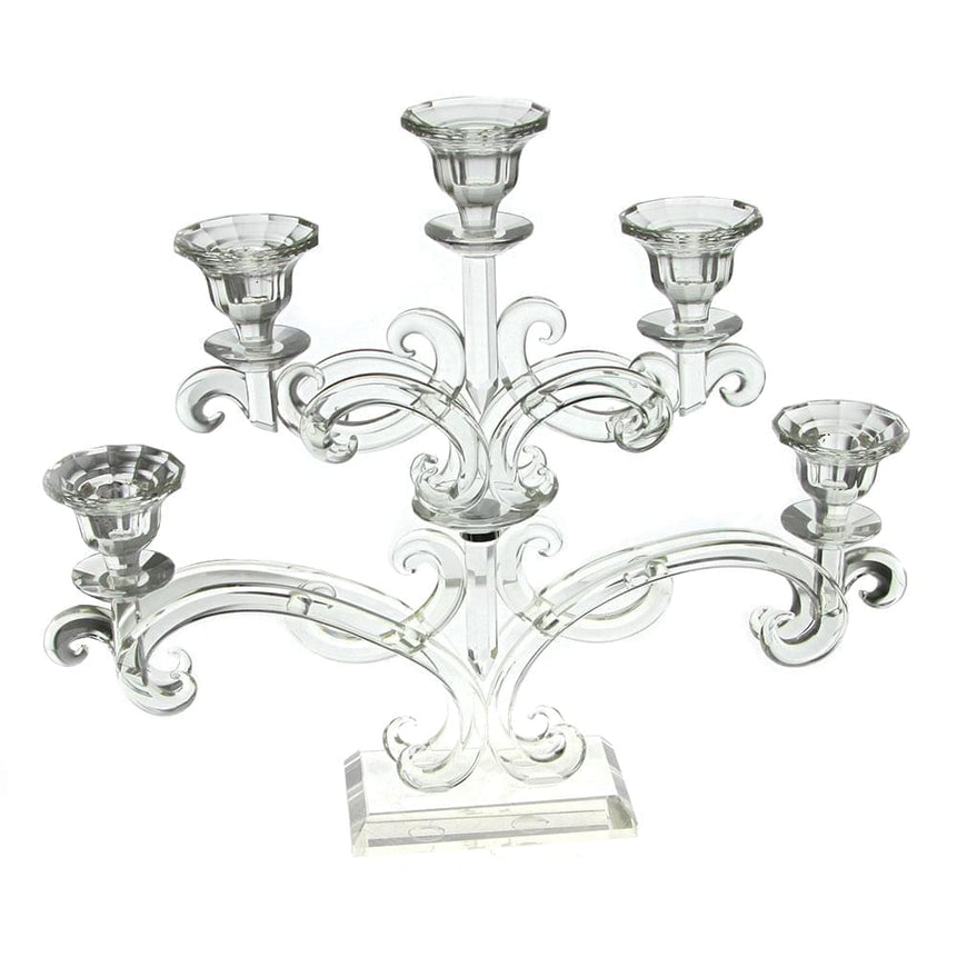 5 FLAMES CRYSTAL CANDLES HOLDER- CENTERPIECE - LAZADO