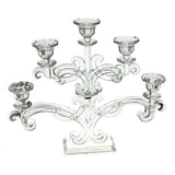 5 FLAMES CRYSTAL CANDLES HOLDER- CENTERPIECE by Royal Family - Main View
