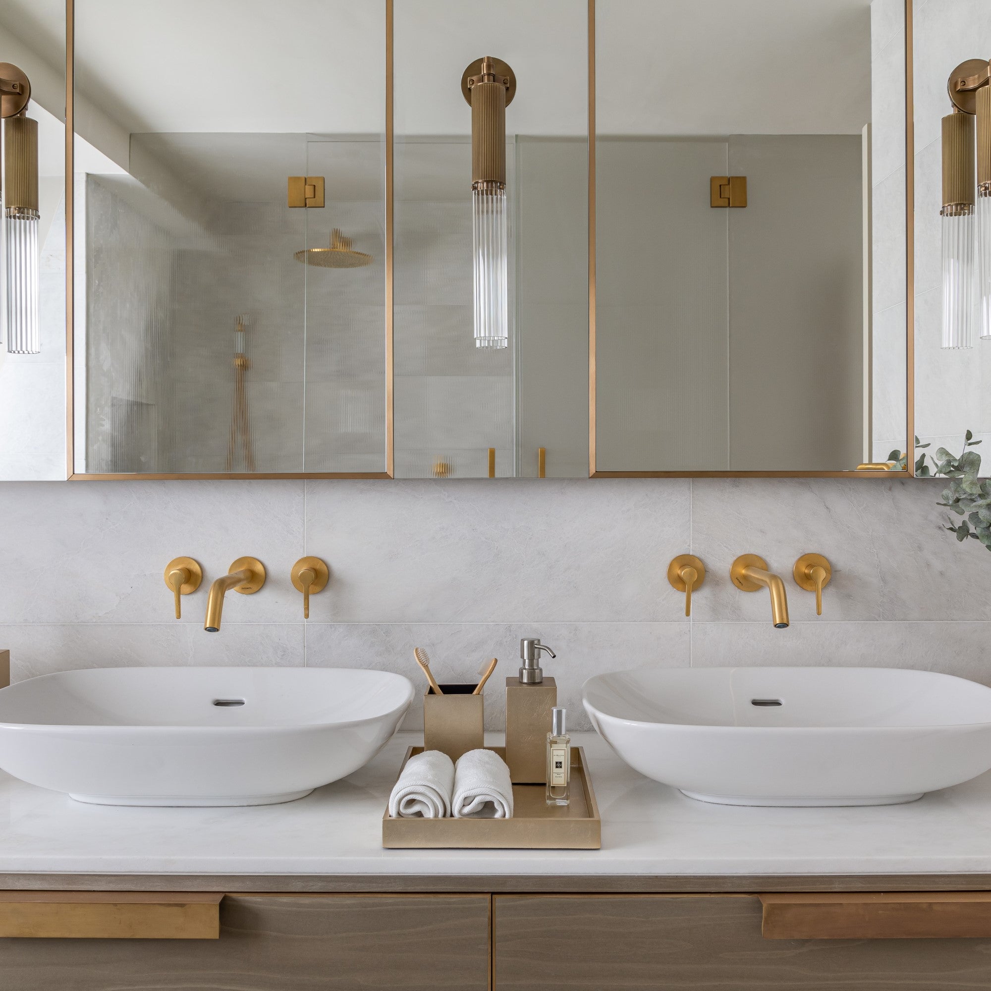 Kensington Luxury Cotton Wool Box – Champagne Silver Leaf