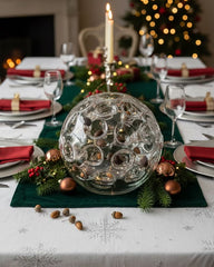 جينارو، 9 طبق تقديم زجاجي كروي