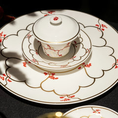 Feston e Cadena Rosso - Dinner Set (24 Pieces) by Geminiano Cozzi - Main View