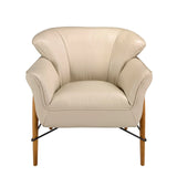 Sand leather armchair by Angel Cerdá - Alternate Angle