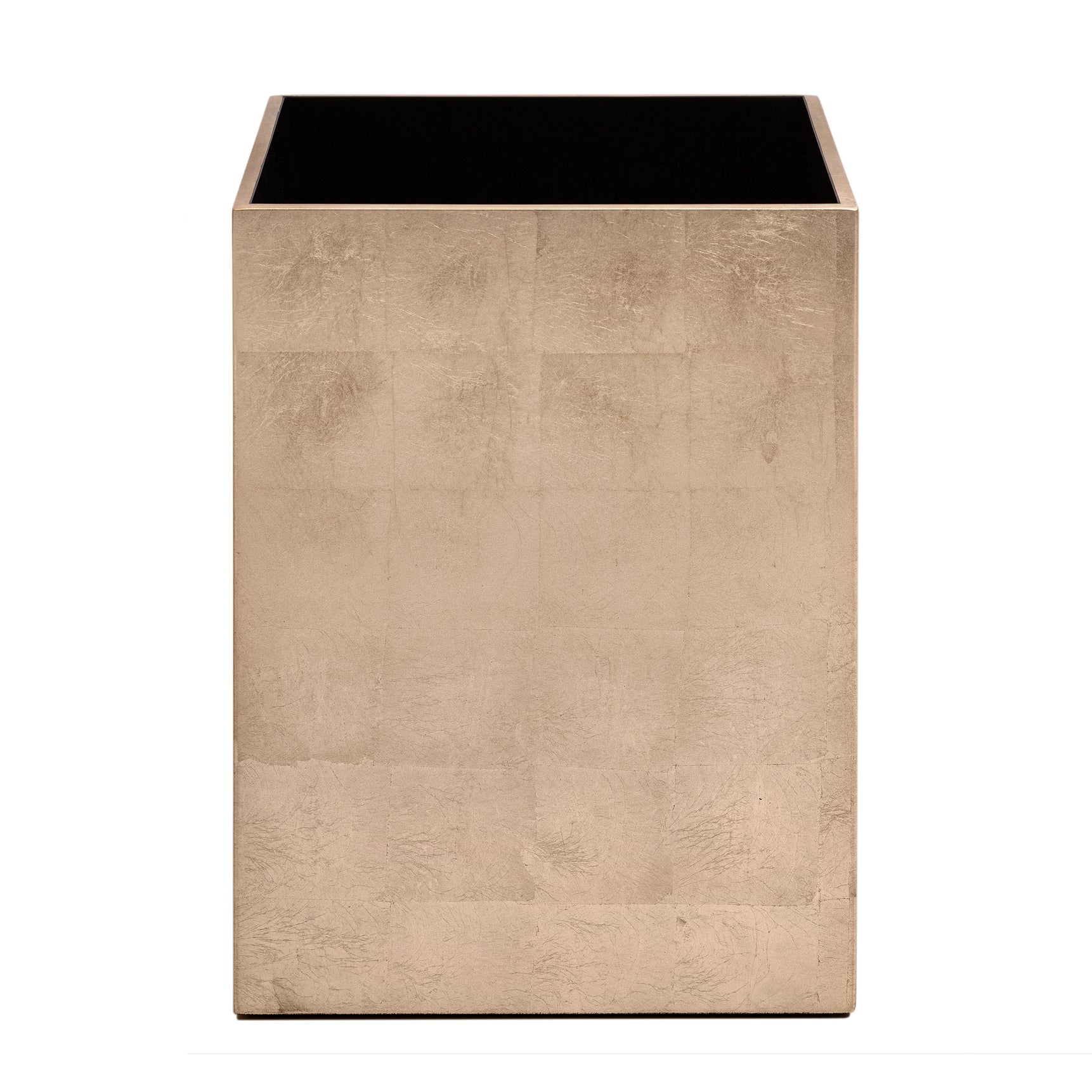 Kensington Luxury Bathroom Waste Basket – Champagne Silver Leaf