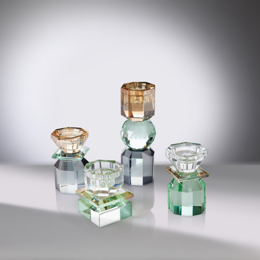 Colored crystal candlestick by Ottaviani - Alternate Angle