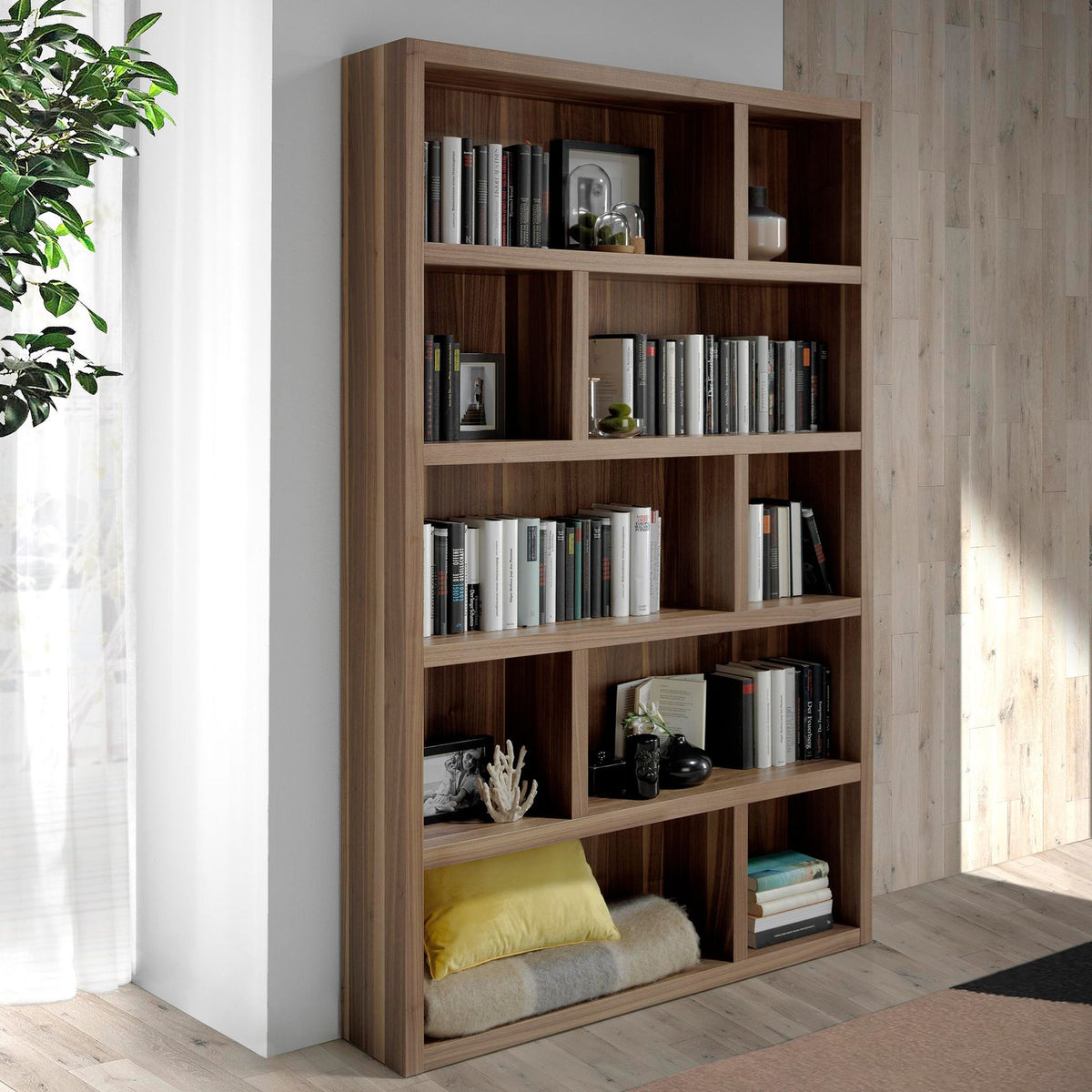 Walnut wooden shelf