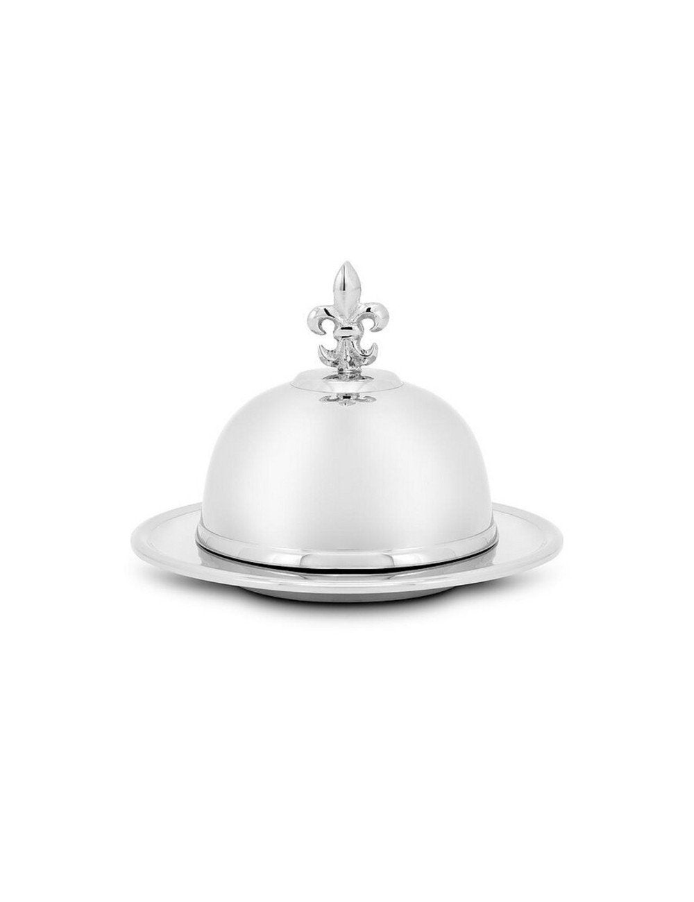 Butter Dish Hermitage – Silver Finish by Abhika - Main View