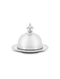 Butter Dish Hermitage – Silver Finish by Abhika - Main View