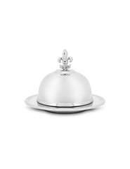 Butter Dish Hermitage – Silver Finish by Abhika - Main View