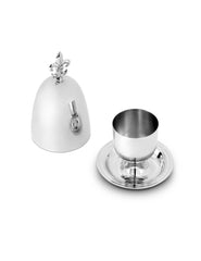 Egg Holder Hermitage – Silver Finish by Abhika - Alternate Angle