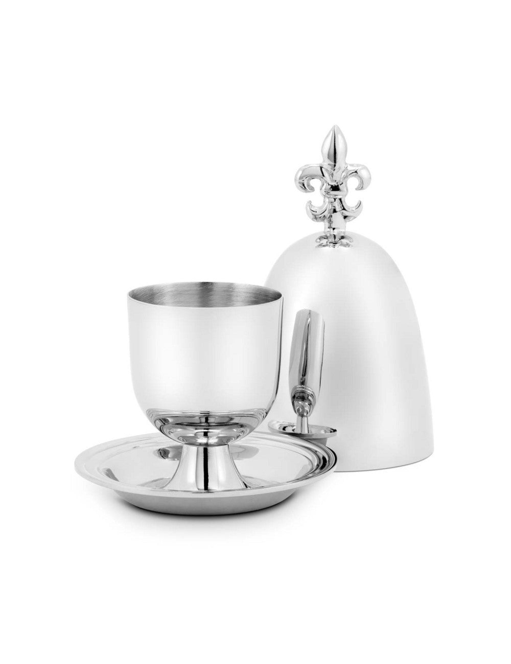 Egg Holder Hermitage – Silver Finish by Abhika - Detail View