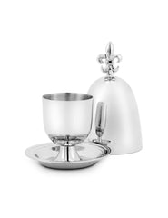 Egg Holder Hermitage – Silver Finish by Abhika - Detail View