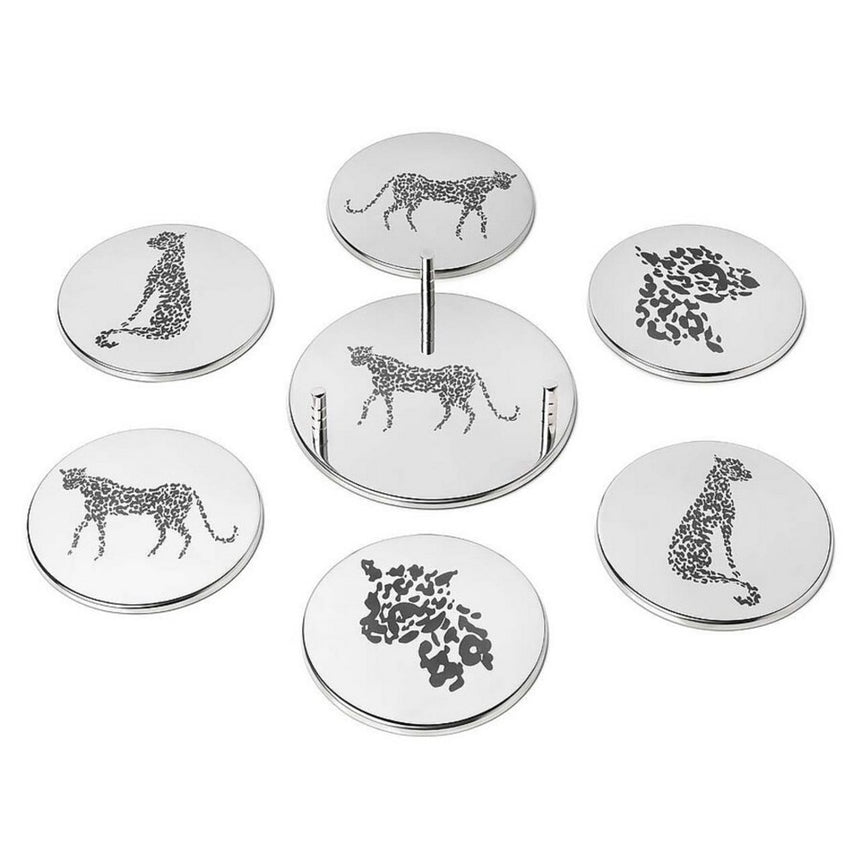 مجموعة سُتَّارات أكواب شيتاه – بتشطيب فضّي