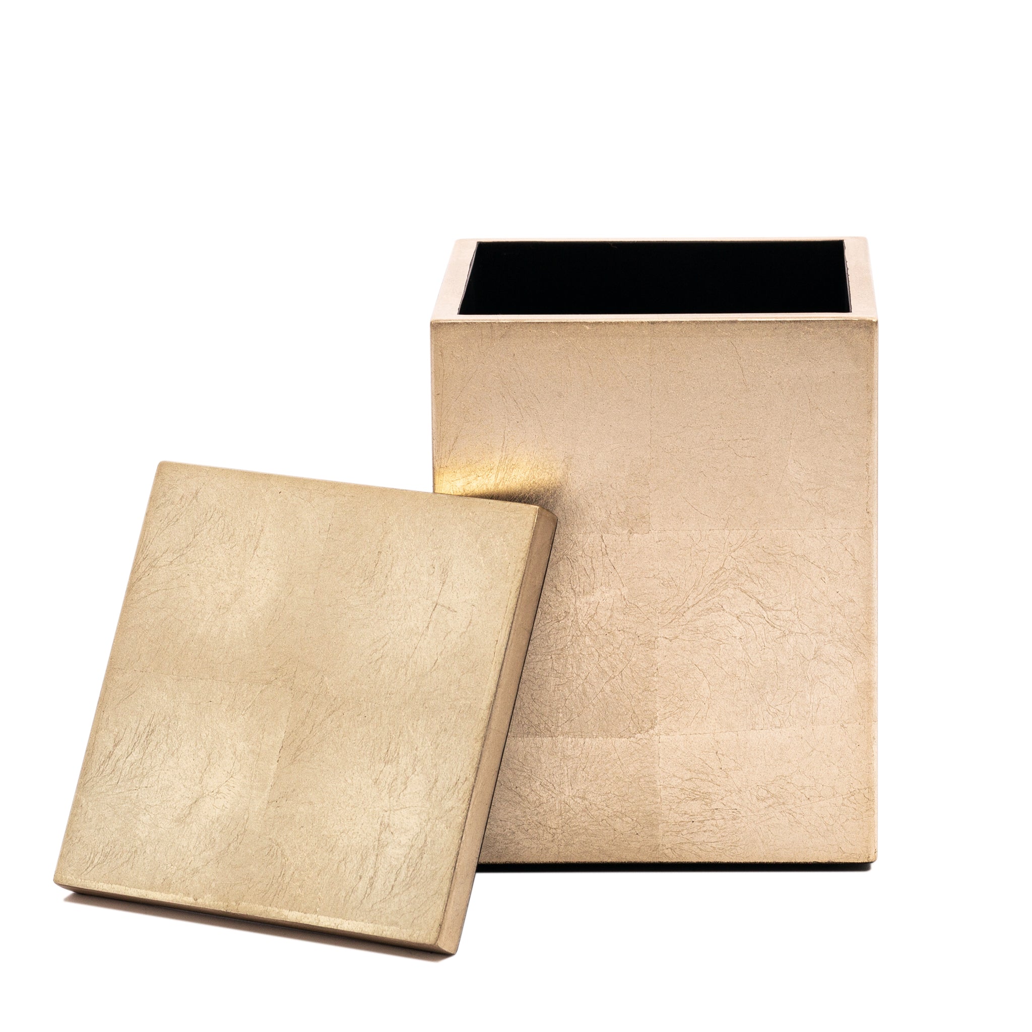 Kensington Luxury Cotton Wool Box – Champagne Silver Leaf