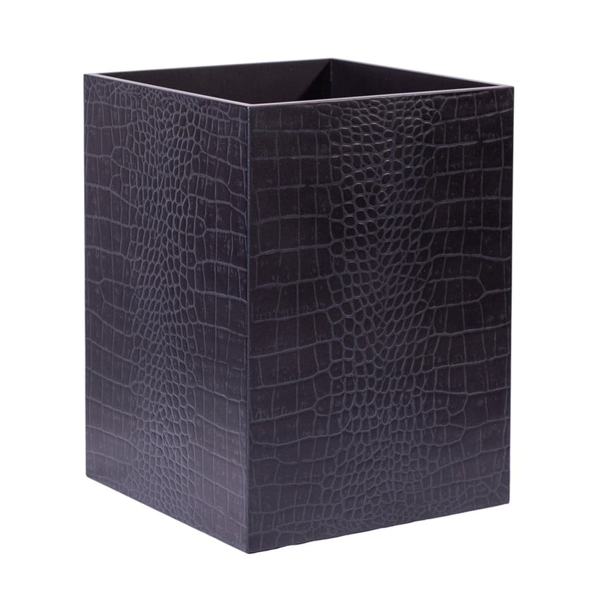 Chelsea Luxury Waste Basket – Croc Noir