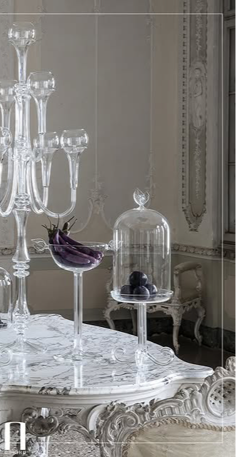 Flo Cake Holder Medium – Elegant Handmade Glass Piece by Abhika - Main View