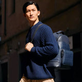 Metro Double Zip Backpack — Smooth Italian Calfskin