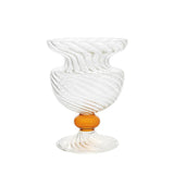 Clo Wave Vase Clear/Amber – Elegant Borosilicate Glass Piece by Abhika - Alternate Angle