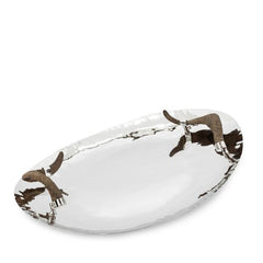 Decor Tray – Luxury Aspen Round 60x43 Silver