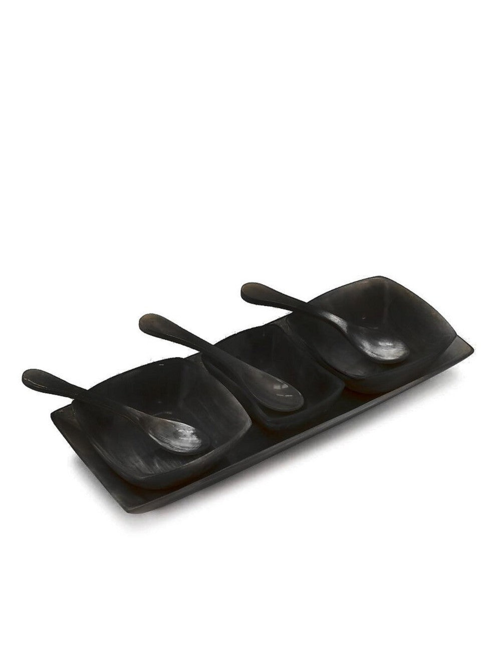 Luxury Tray Spoons 7pcs Black