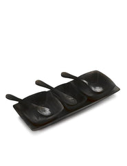 Luxury Tray Spoons 7pcs Black