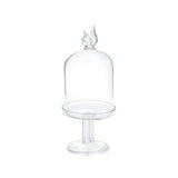 Flo Cake Holder Micro – Handmade Borosilicate Glass Design by Abhika - Alternate Angle