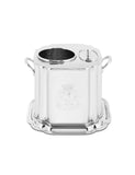 Hermitage Engraved Wine Cooler – Elegant Metal Design by Abhika - Detail View