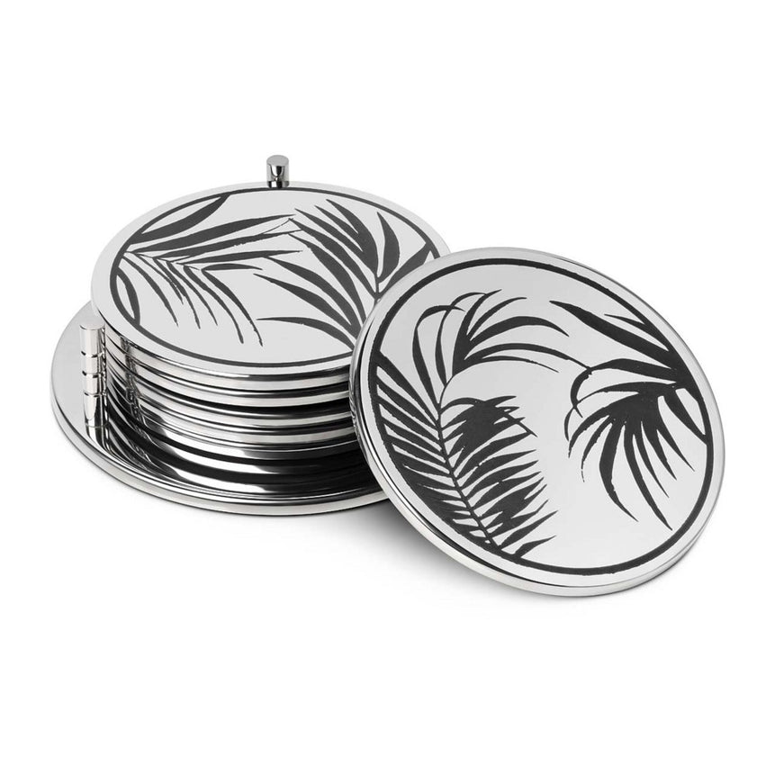 مجموعة قواعد أكواب – سُتَّارات أكواب كينزيا 5 (6 قطع) فضية