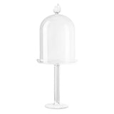 Flo Cake Holder Medium – Elegant Handmade Glass Piece by Abhika - Alternate Angle