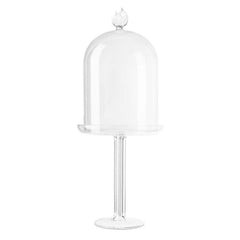 Flo Cake Holder Medium – Elegant Handmade Glass Piece by Abhika - Alternate Angle