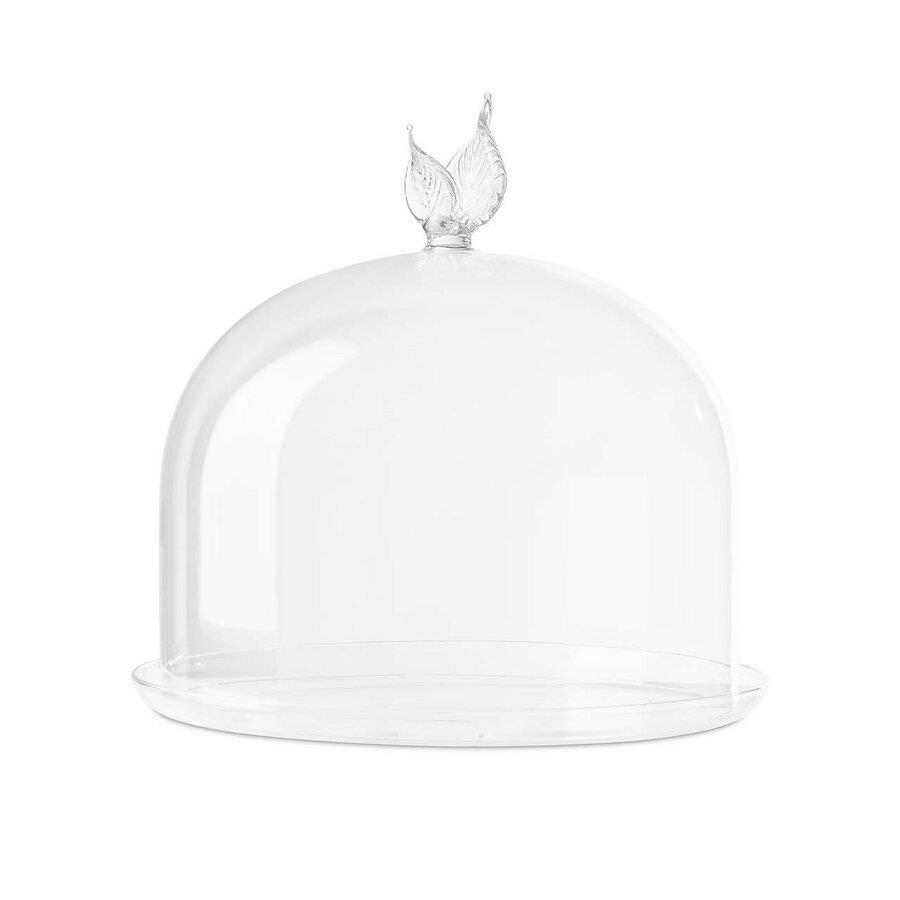 Flo Cake Holder Large – Elegant Glass Cake Display by Abhika - Alternate Angle