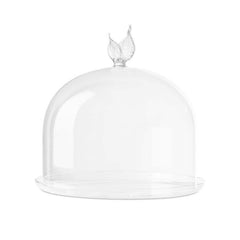 Flo Cake Holder Large – Elegant Glass Cake Display by Abhika - Alternate Angle