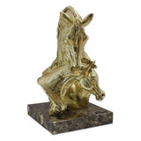 Golden Mare with Foal Bust by A. Anglada - Main View