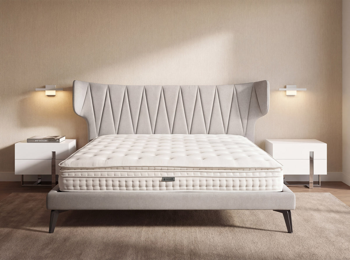 Hybrid mattress with natural latex, mini springs and 7-zone pocket springs 180×200