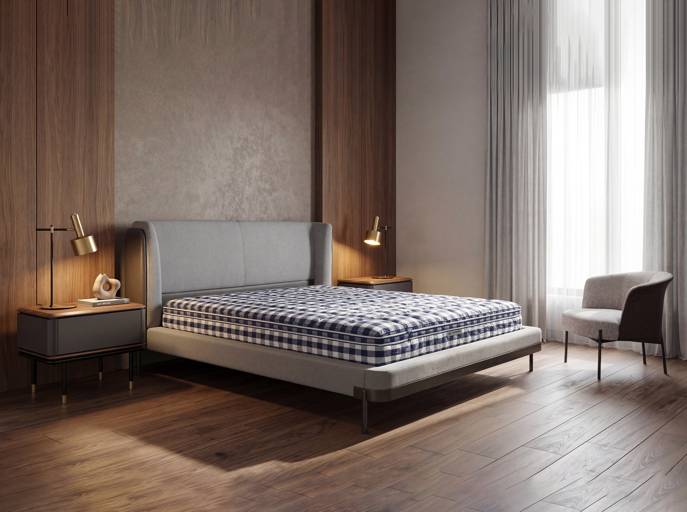 Hybrid mattress with natural latex and Cooltex pocket mini springs 180×200