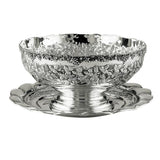 Argenti d'arte, round stand bowl w/vine embossing - LAZADO