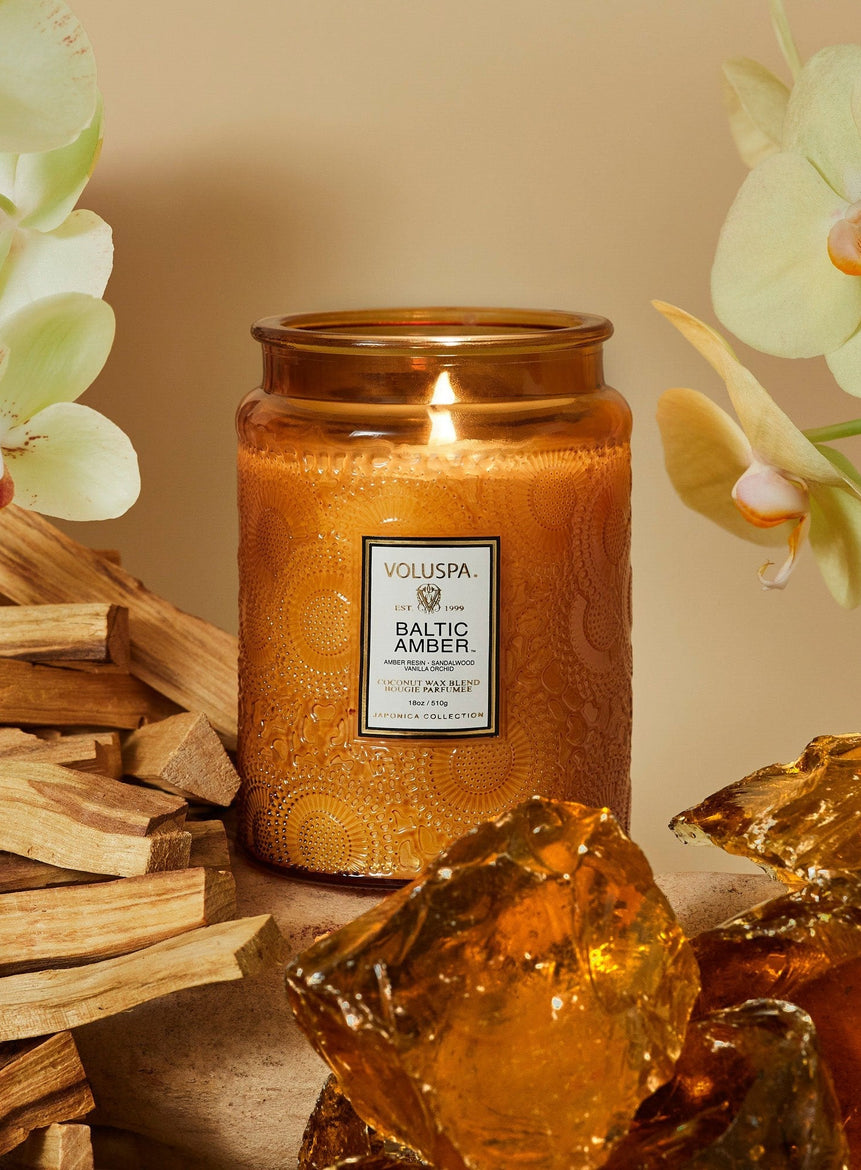 BALTIC AMBER LARG JAR CANDLE 510G - LAZADO