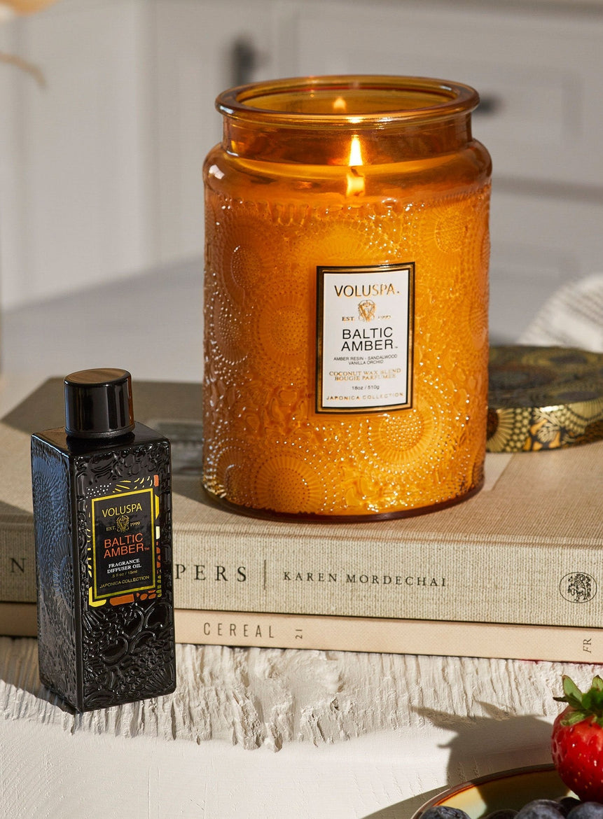 BALTIC AMBER LARG JAR CANDLE 510G - LAZADO