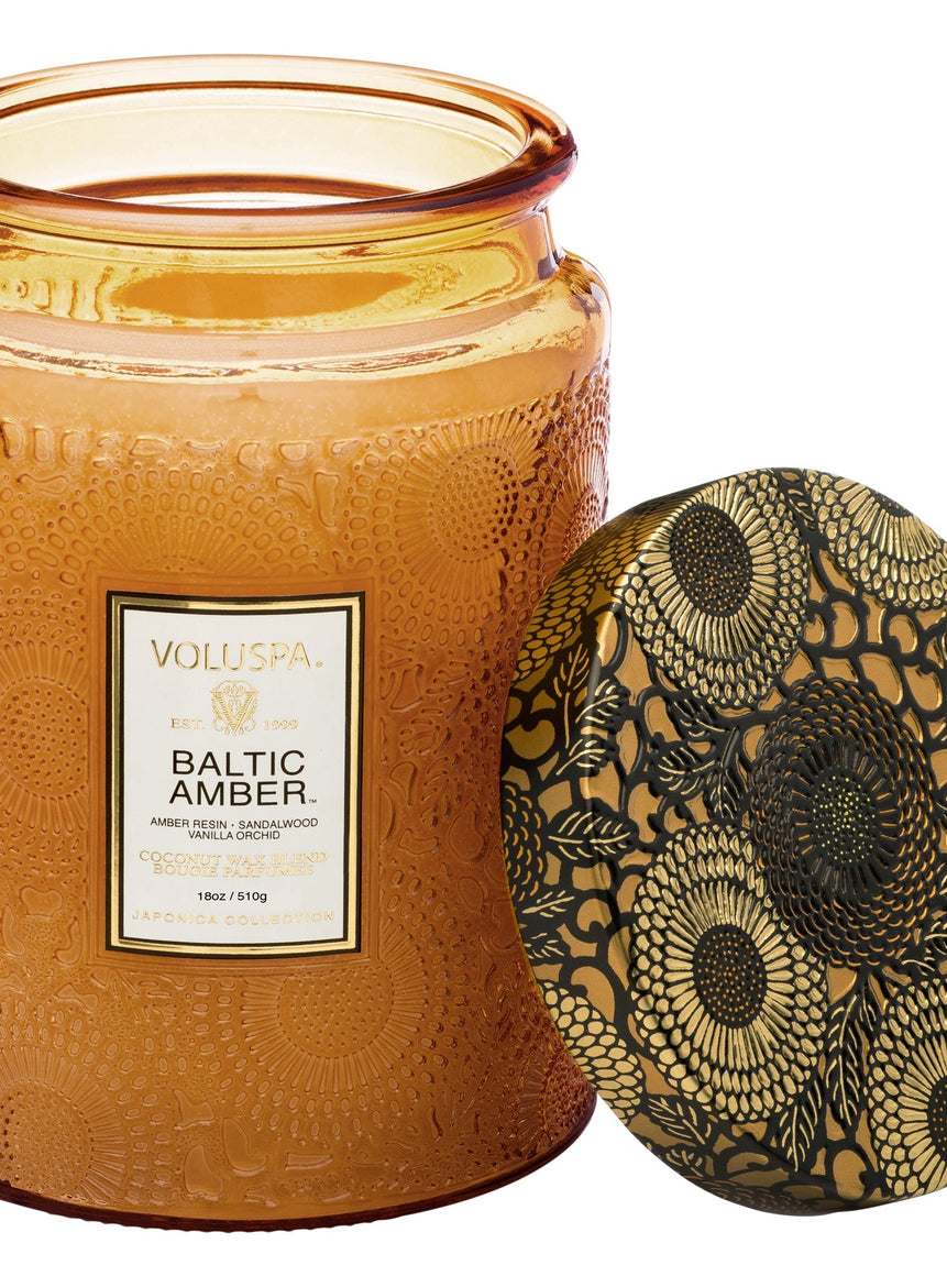 BALTIC AMBER LARG JAR CANDLE 510G - LAZADO