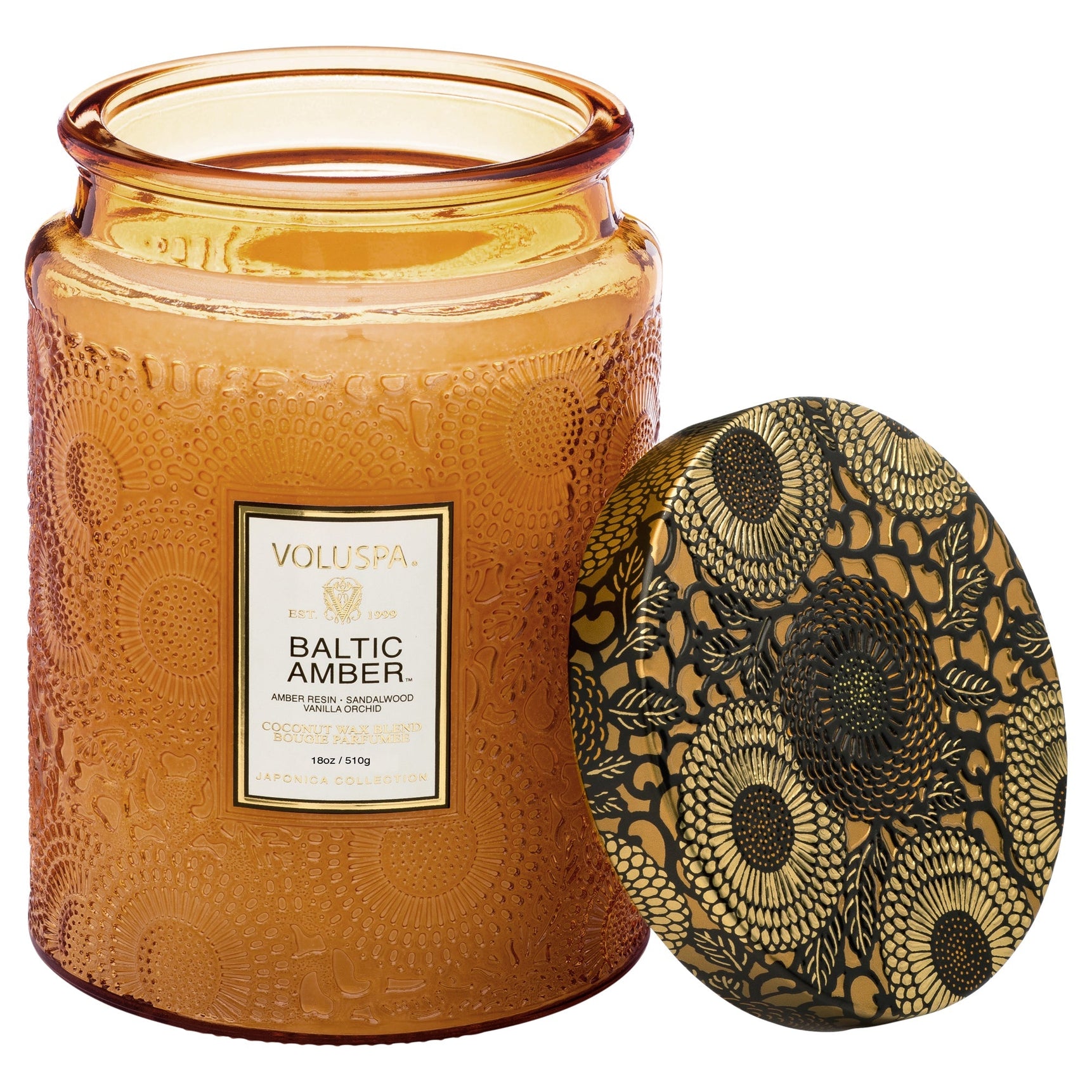 BALTIC AMBER LARG JAR CANDLE 510G - LAZADO