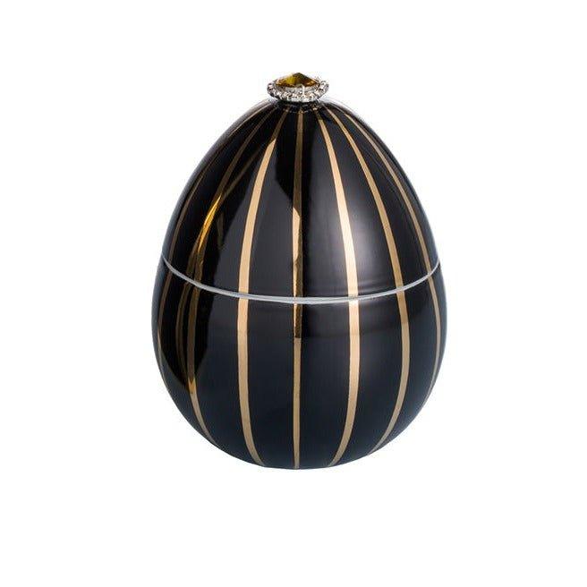 BLACK EGG WITH GOLDEN STRIPE - LAZADO