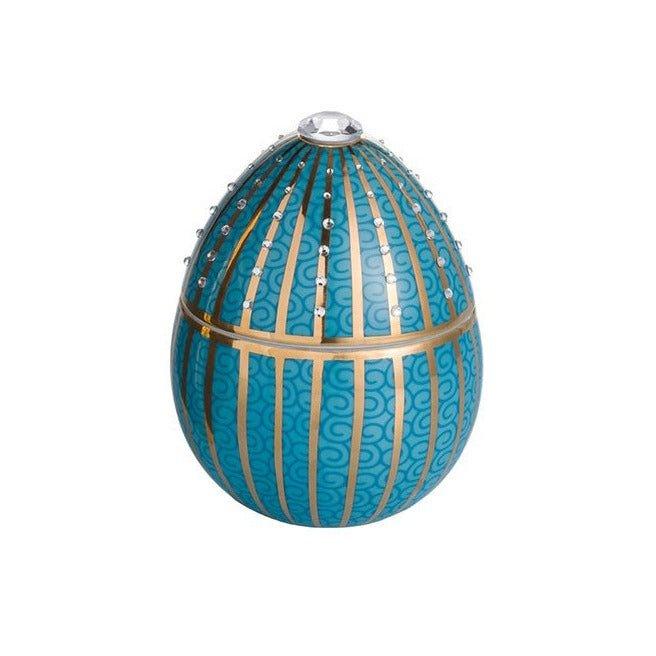 BLUE EGG WITH GOLDEN STRIPE - LAZADO