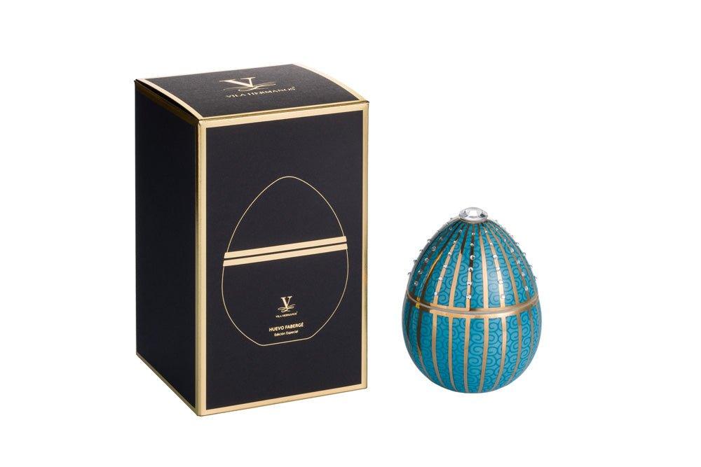 BLUE EGG WITH GOLDEN STRIPE - LAZADO