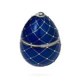 BLUE EGG WITH SILVER STRIPE by Ladenac - Main View
