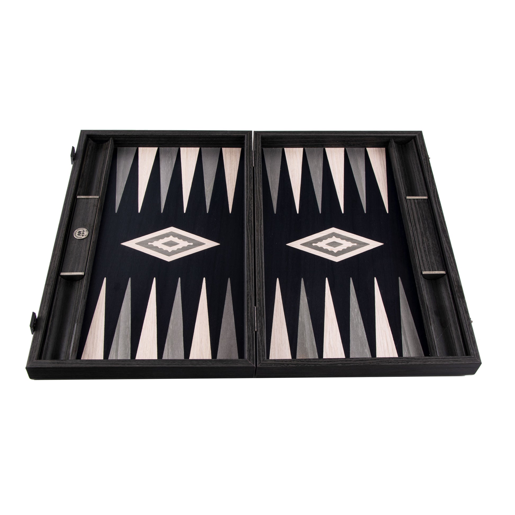 Premium Handcrafted Wooden Backgammon Set with Marquetry Design by Manopoulos - Set View