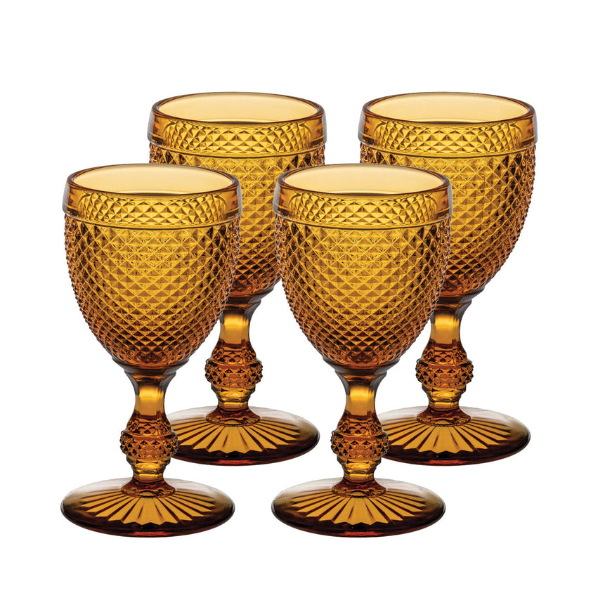 Bicos Ambar - Set With 4 Red Wine Goblets Ambar - LAZADO