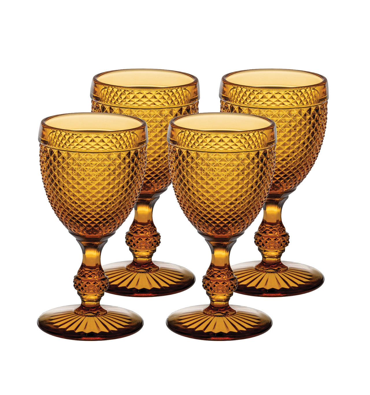 Bicos Ambar - Set With 4 Red Wine Goblets Ambar - LAZADO