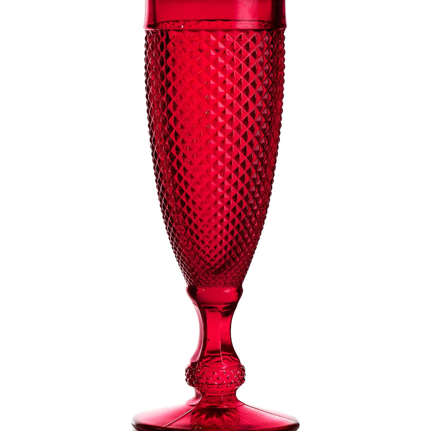 Bicos Vermelho - Set With 4 Flutes Red - LAZADO