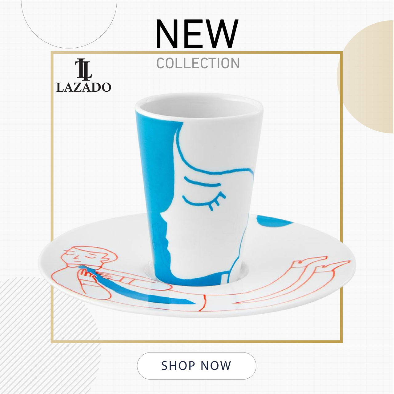 Bode Inspiratorio - Coffee Cup with Saucer II - LAZADO