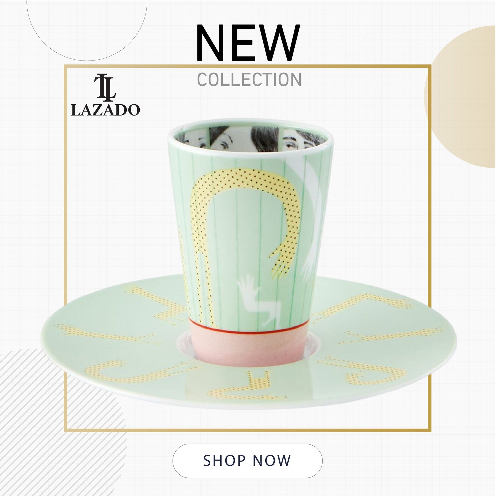 Bode Inspiratorio - Coffee Cup with Saucer III - LAZADO